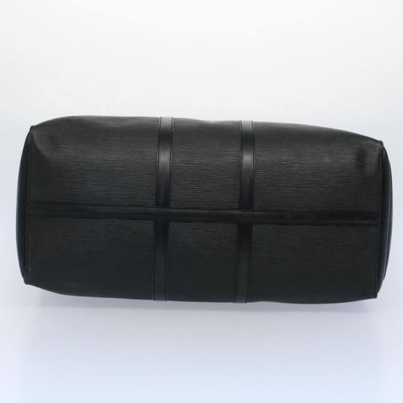 LOUIS VUITTON Epi Keepall 55 Boston Bag Noir Black M42952 LV Auth bs9967 - Picture 5 of 16